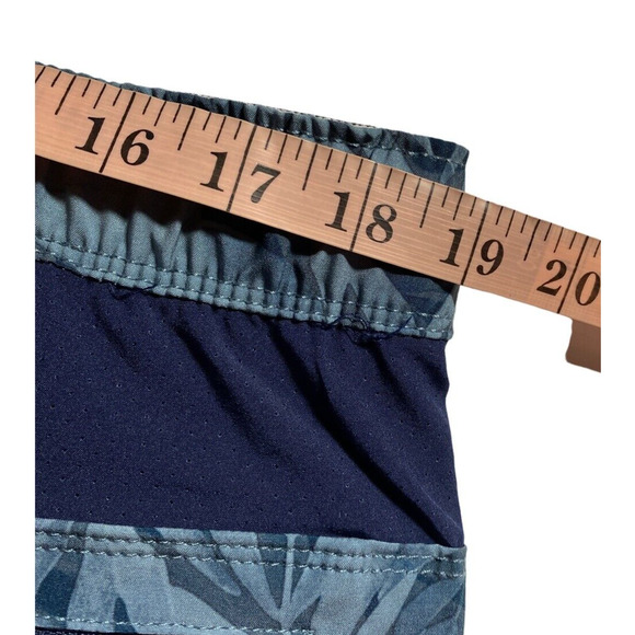 Speedo UV 50+ Protection Volley Swim Shorts Men's Size XL Blue Palm Leaf Print - Picture 4 of 10